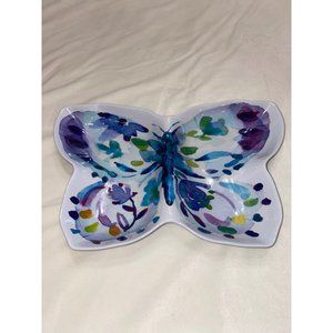 The Spring Shop Floral Butterfly Serving Dish